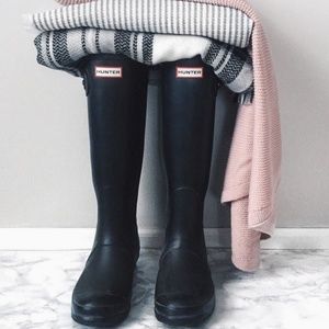 Matte Black Hunter Boots
